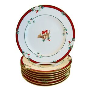 Pfaltzgraff Yuletide Salad Plates American Bone China Holiday 8” Plates